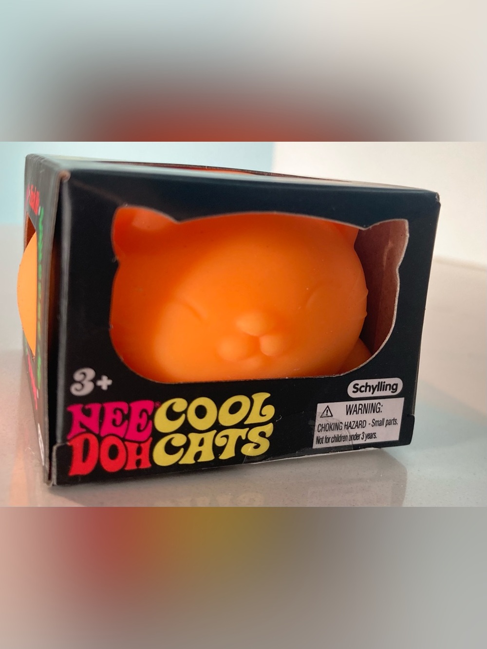 Schylling NeeDoh Cool Cats Orange Sensory Toy